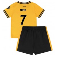 Wolves Pedro Neto #7 Heimtrikotsatz Kinder 2024-25 Kurzarm (+ Kurze Hosen)